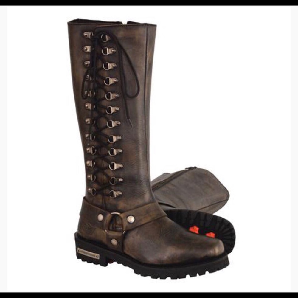 Milwaukee Leather Womens Motorcycle boots Size 9